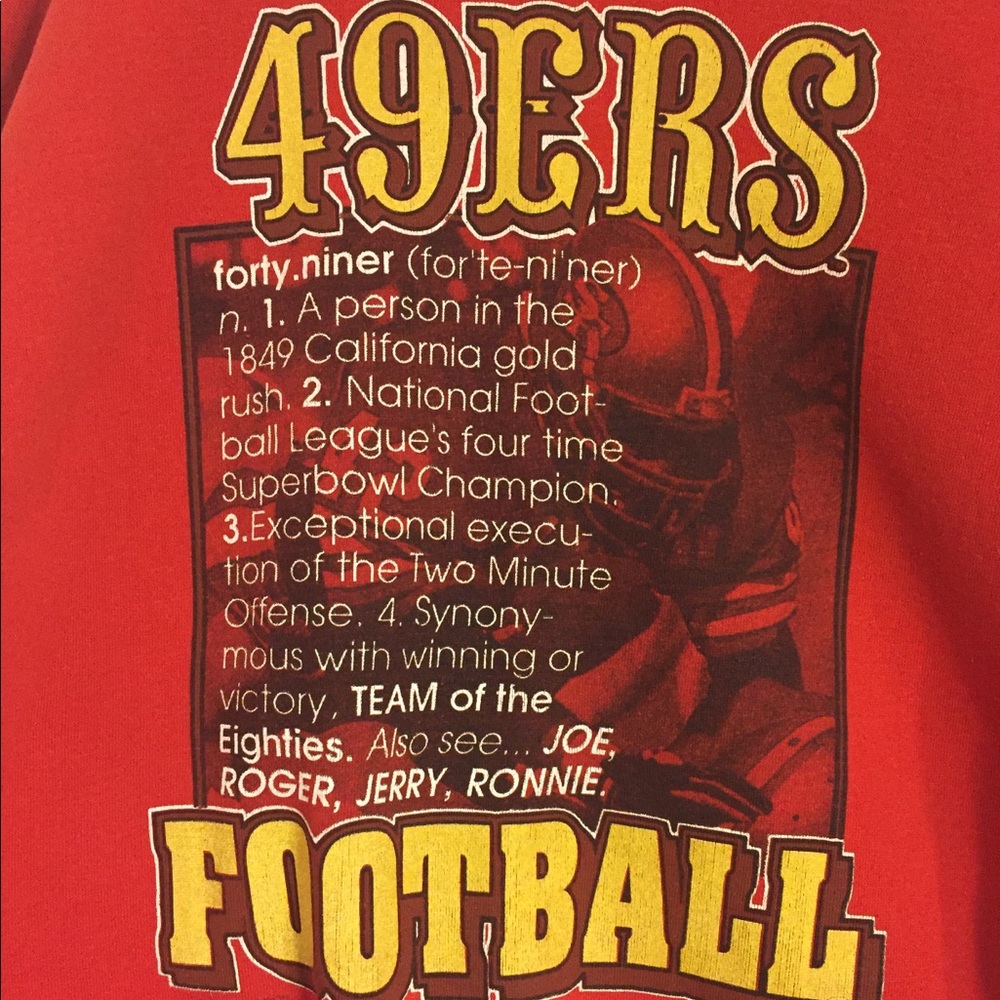 Vintage | 49ers Footfall Sweater Size M - Picture 6 of 8
